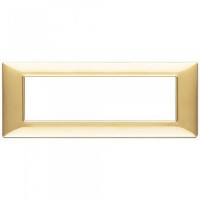 Vimar Накладка для 7 модулей золото блестящее, 14657.24