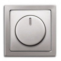 ABB Светорегулятор поворотный, серия Pure сталь