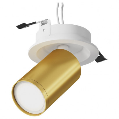 Maytoni Technical Потолочный светильник Цвет: Белый и Матовое золото 10W