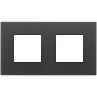 Vimar Накладка на Eikon Exe на 4 модуля (2+2) расстояние между центрами 71мм, черная матовая, 22643.73 Vimar Накладка на Eikon Exe на 4 модуля (2+2) расстояние между центрами 71мм, черная матовая, 22643.73