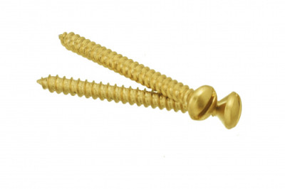 BIRONI Металл Золото Саморез для установки выключателей и изоляторов 2шт/уп , B-913-31-2