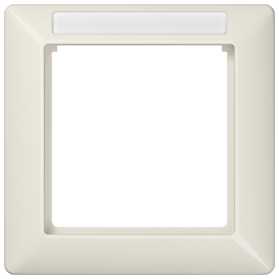 Рамка 1-кратная для вертикальной и горизонтальной установки; термопласт, AS581BFINA