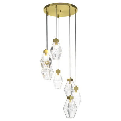 Modern Coctail time Подвесной светильник, цвет: Жемчужное Золото 7x28W G9