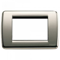 16753.31 - Vimar Накладка для 3 модулей RONDO металл черный хром