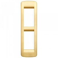 Vimar Накладка на 2 модуля RONDO для панелей металл матовое золото, 16784.33