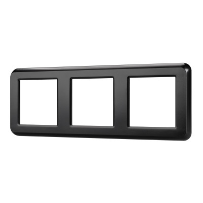 043784 - Рамка пластиковая FRM-VERSA-PL-3-BK (Arlight, -)