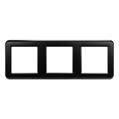 043784 - Рамка пластиковая FRM-VERSA-PL-3-BK (Arlight, -)