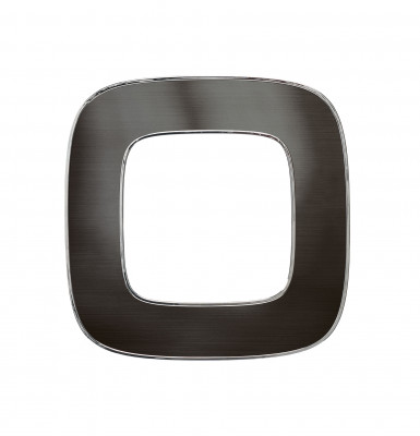 Legrand Valena ALLURE. Рамка "Черная сталь". 1-постовая универсальная., 754291