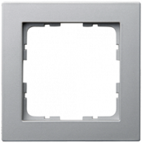 Рамка G-Classic  1-постовая, цвет Алюминий, G1001S, Jasmart Electric