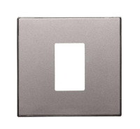 8555 PL - Накладка для механизма разъёма VDI, 1-пост, серия SKY, цвет серебряный - 2CLA855500A1301 8555 PL - Накладка для механизма разъёма VDI, 1-пост, серия SKY, цвет серебряный - 2CLA855500A1301