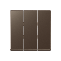 Тройная клавиша для балансирных механизмов выключателей (кнопок); термопласт; мокко; A500, A593BFMO