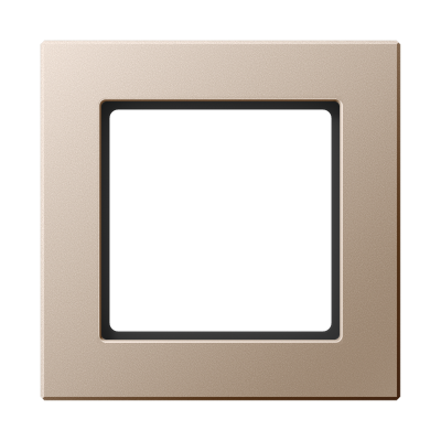 Рамка для вертикальной и горизонтальной установки, 1 пост; дюропласт; шампань; A CREATION, AC581CH