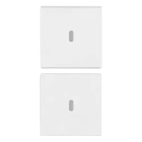 Vimar Две половинные клавиши 1М для автоматизации, с антибактериальным покрытием, белая, 19751.AB.B