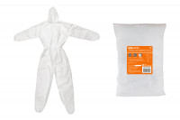Комбинезон защитный "Каспер-2", на молнии и с капюшоном, разм. 187х160, 30 г/м2, белый, TDM Electric, SQ1016-0302