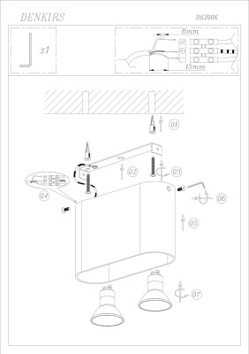Denkirs DK2006-RE Светильник накладной IP 20, 50 Вт, GU10, красный, алюминий