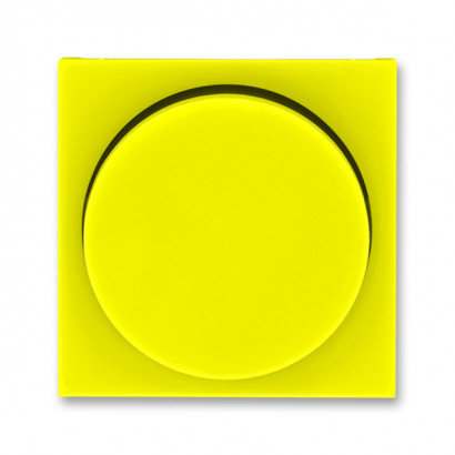 3294H-A00123 64 - Накладка ABB Levit для светорегулятора поворотного жёлтый / дымчатый чёрный - 2CHH940123A4064