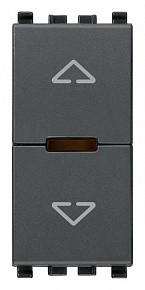 Vimar Переключатель электронный для управления жалюзи, серый , 20196