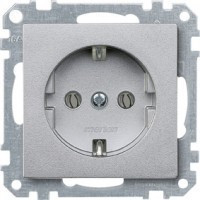 SM Розетка 2К+З 16А 250В~, алюм.