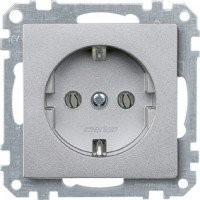 SM Розетка 2К+З 16А 250В~, алюм.