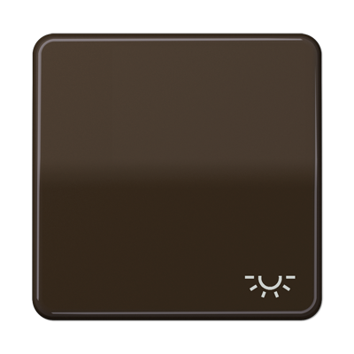 Клавиша с символом "освещение"; коричневая, CD590LBR