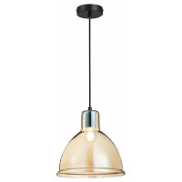 Evoluce SLE114723-01 Подвес Черный/Янтарный E27 1*60W