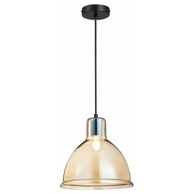 Evoluce SLE114723-01 Подвес Черный/Янтарный E27 1*60W