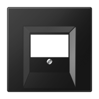 Плата (фиксация винтом) для USB-зарядных устройств и TAE-розеток; термопласт; черный матовый, LS969TSWM Плата (фиксация винтом) для USB-зарядных устройств и TAE-розеток; термопласт; черный матовый, LS969TSWM