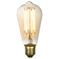 LUSSOLE Лампа светодиодная Е27 6W 2700K янтарная GF-L-764, GF-L-764
