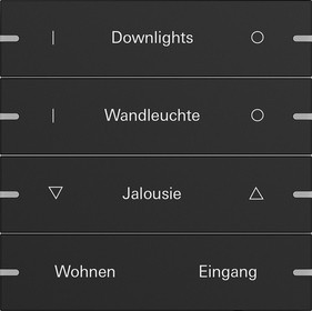 5034905 Gira Клавиша 4-ная  для сенс.  выкл.Gira 4 KNX, ГРАВИРОВКА