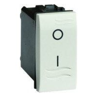 ДКС Двухполюсный выключатель с подсветкой, белый, 1мод., 76121BL