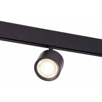 ST LUCE ST353.436.06 Магнитный трековый светильник Черный LED 1*6W 3000K 560Lm Ra>90 36° IP20 L120xW81xH138 48V