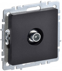 BRITE Роз. TV проходная РТВ10-0-БрЧ черн. IEK, BR-A10-P-K02