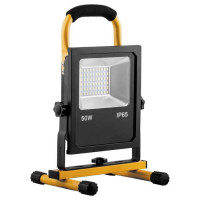 Прожектор светодиодный переносной с зарядным устройством 50W, 6400K, SMD5730, IP65, LL-915, Feron 41531