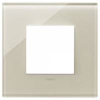 Vimar Накладка на 2 модуля, белая конопля, 22642.72