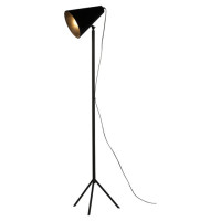LUSSOLE COZY Торшер, цвет основания - черный, плафон - ткань (цвет - черный), 1x10W E27, GRLSP-0563