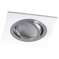 Светильник потолочный встраиваемый, MR16 G5.3, белый-хром DL2801, Feron 32637