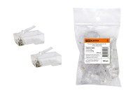 Разъем RJ-45 UTP для кабеля кат. 5Е, 8P8C (100шт) TDM Electric, SQ0561-0002