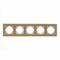 С1150-032 GUSI UGRA РАМКА 5-местная, стекло, цвет шампань., С1150-032