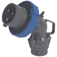 Legrand Угловая вилка Hypra - IP 66/67-55 - 2К+3 - 32 А - пластик, 053006