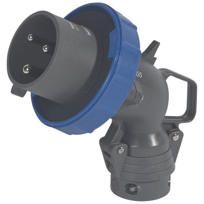 Legrand Угловая вилка Hypra - IP 66/67-55 - 2К+3 - 32 А - пластик, 053006