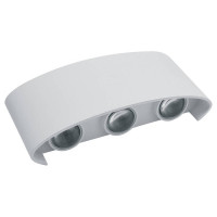 Светильник уличный светодиодный, 6*1W, 450Lm, 3000K, белый DH101, Feron 48099