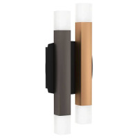 390223 Бра (настенный светильник) ESTANTERIOS, 4X3,3W (LED), алюминий, сталь, черный, серый, коричне