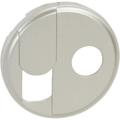 Legrand Лицевая панель - Программа Celiane - розетка RJ 45 + розетка ТV тип F Кат. № 0 673 37 + 0 673 82 - титан, 068539