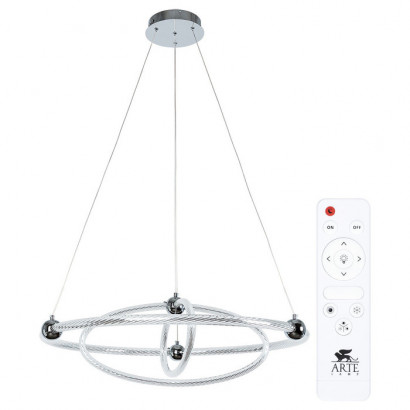 Arte Lamp HARLEY, Светильник подвесной, цвет арматуры - хром, цвет плафона/декора - прозрачный, 1x75W LED, A2196SP-3CC