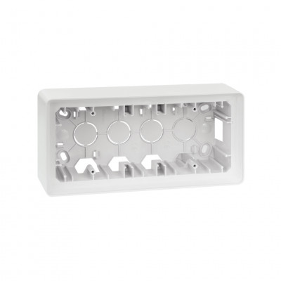 Simon Коробка наружной установки на  3 поста,  белый , 82 Detail, 8200770-030