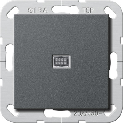 283428 Gira Выключатель двухполюсный "Британский стандарт" с подсветкой 20А