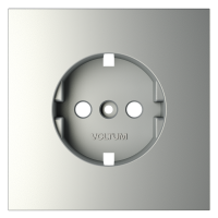 Накладка для розетки с заземлением, S70 (сталь), VLS000605