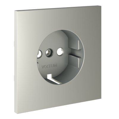 Накладка для розетки с заземлением, S70 (сталь), VLS000605