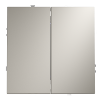 Перекрестный переключатель встраиваемый VOLTUM S70 двухклавишный 10А, (кашемир), VLS020503