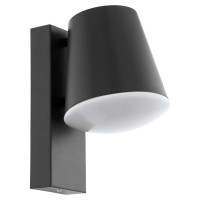 97146 Уличный светильник настен. CALDIERO, 10W(E27), L140, H240, A185, гальван. сталь, антрацит/плас